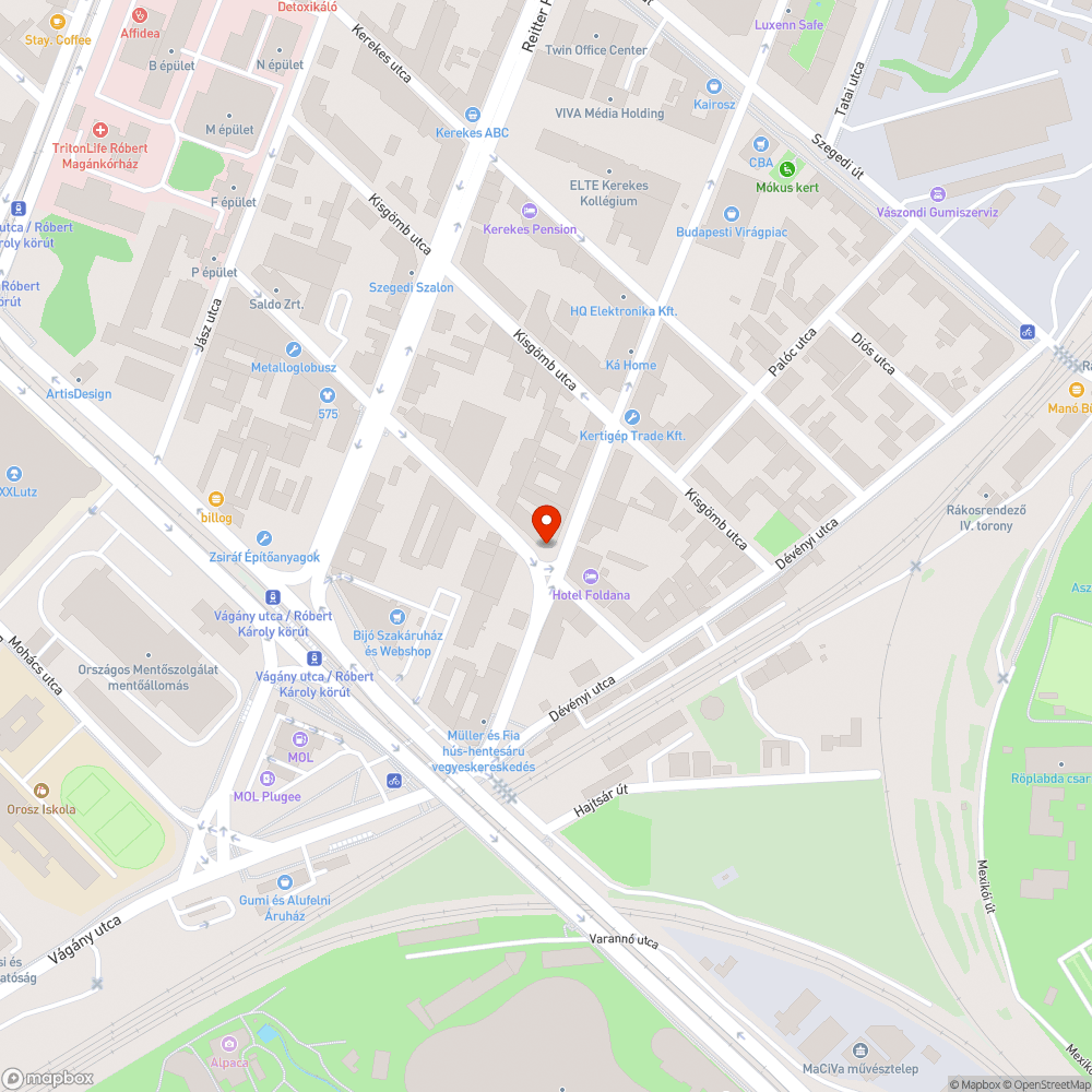 Kátyú bejelentés helye