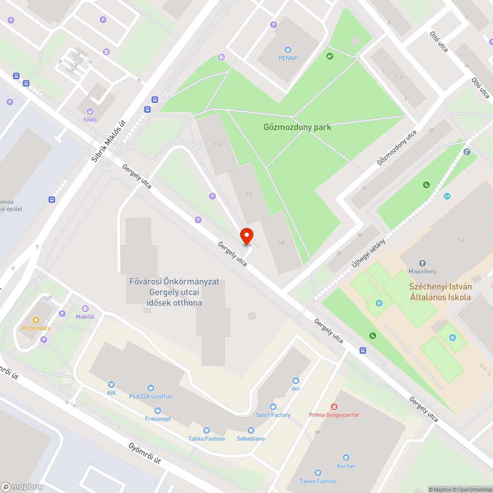 Gergely utca bejárata - lassan kifakult 30 as övezet tábla bejelentés helye