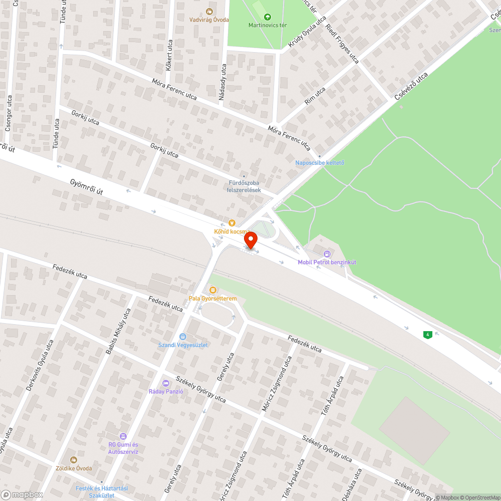 Buszmegállóban törött üveglap bejelentés helye