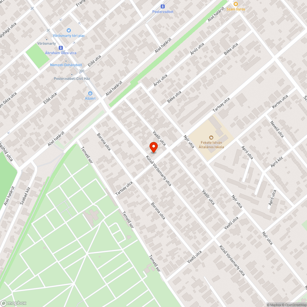 Utasváró bejelentés helye