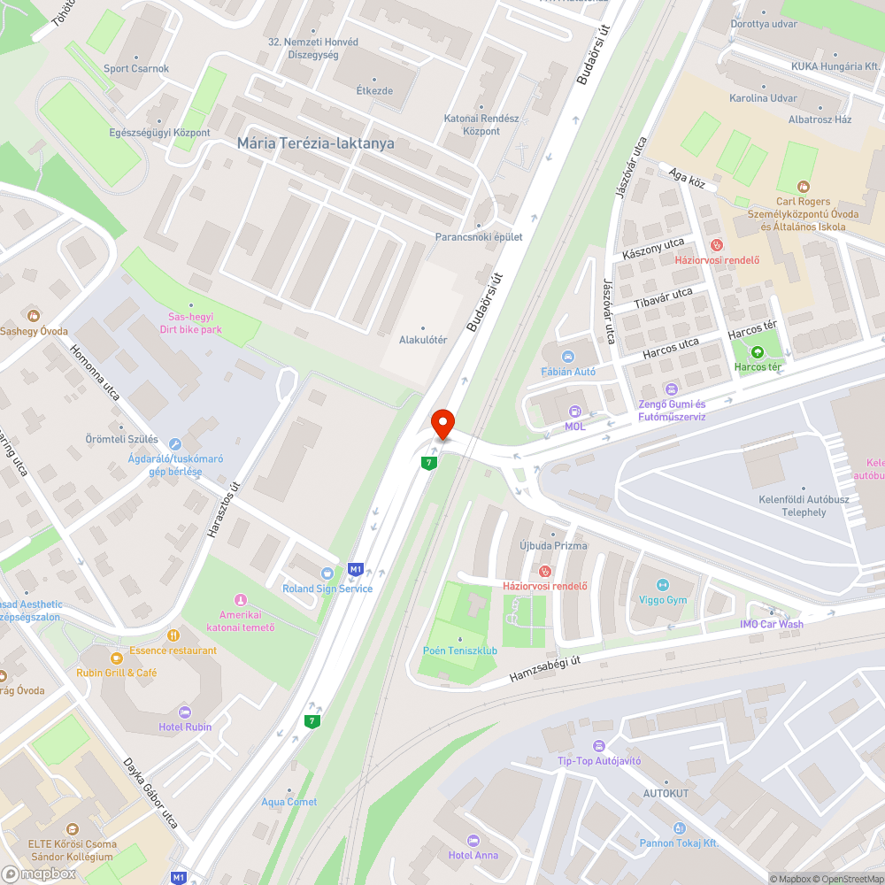 Budaörsi - Ajnácskő szemét negyedszer bejelentés helye