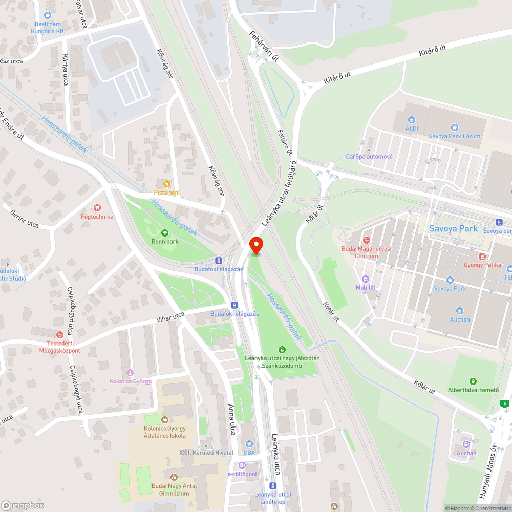 Szemét bejelentés helye