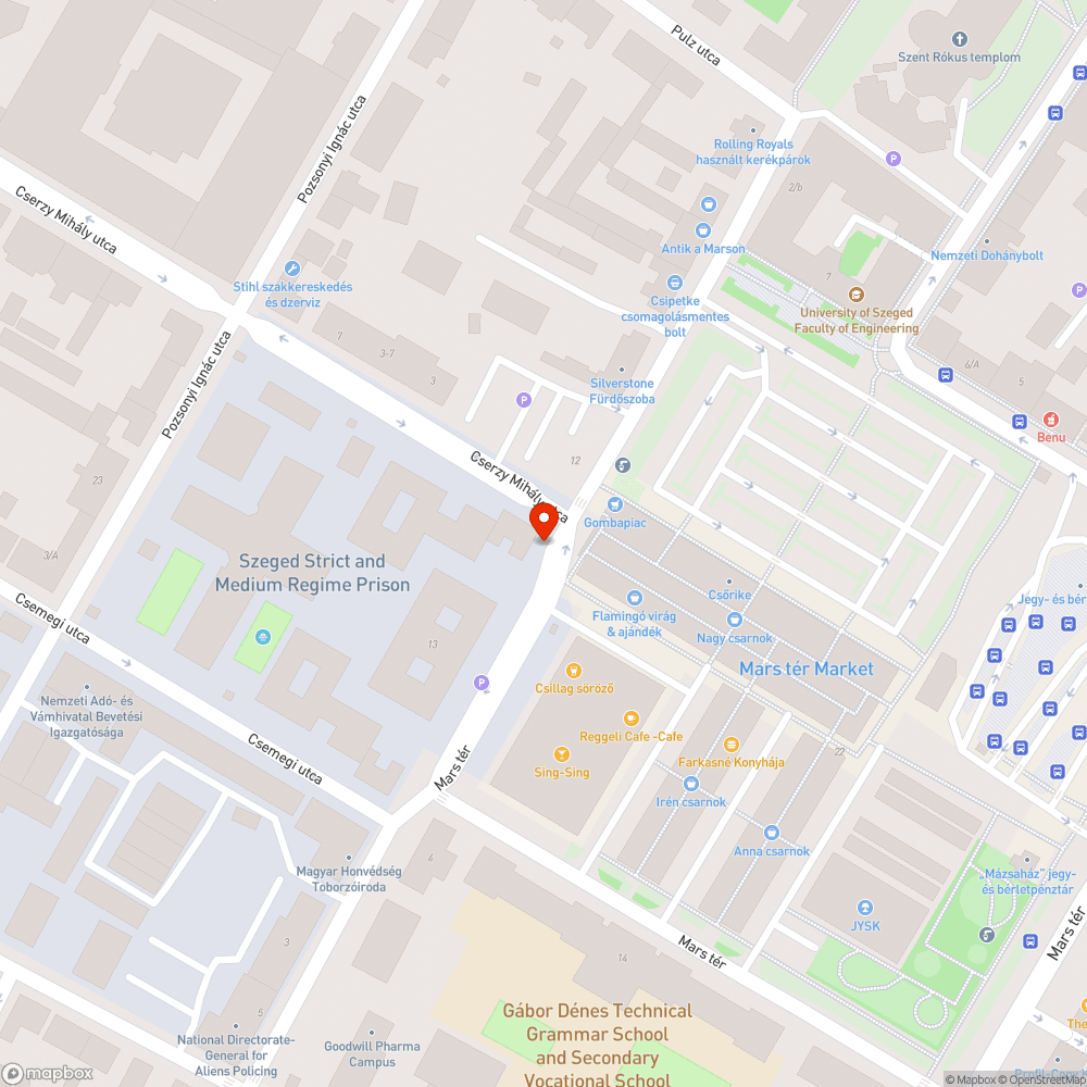 Vigyázz, nagyfeszültség! Életveszélyes! 2.0 - Mars tér bejelentés helye