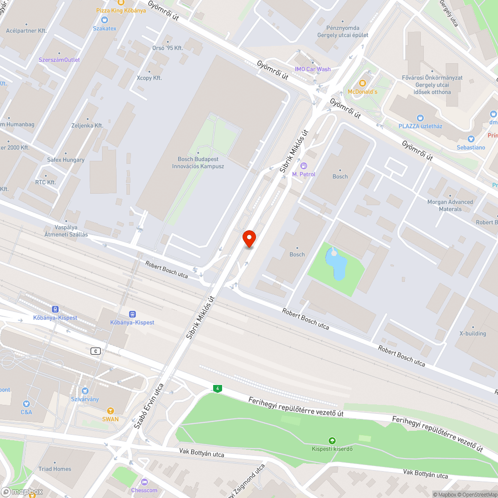 Hiányzó járda bejelentés helye