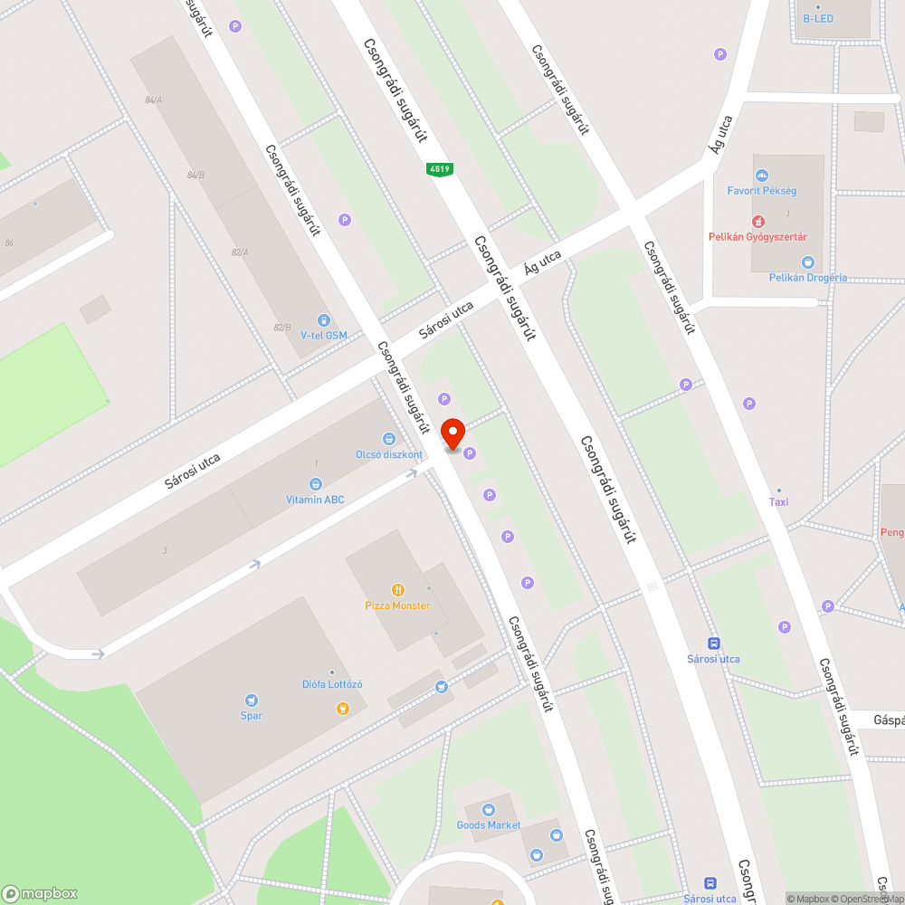 Kopott tábla - Sárosi u. 1. bejelentés helye