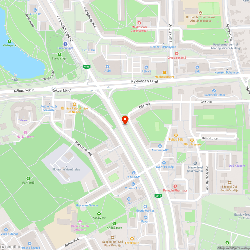 Fedlapcsere - Csongrádi sgt. 77. bejelentés helye