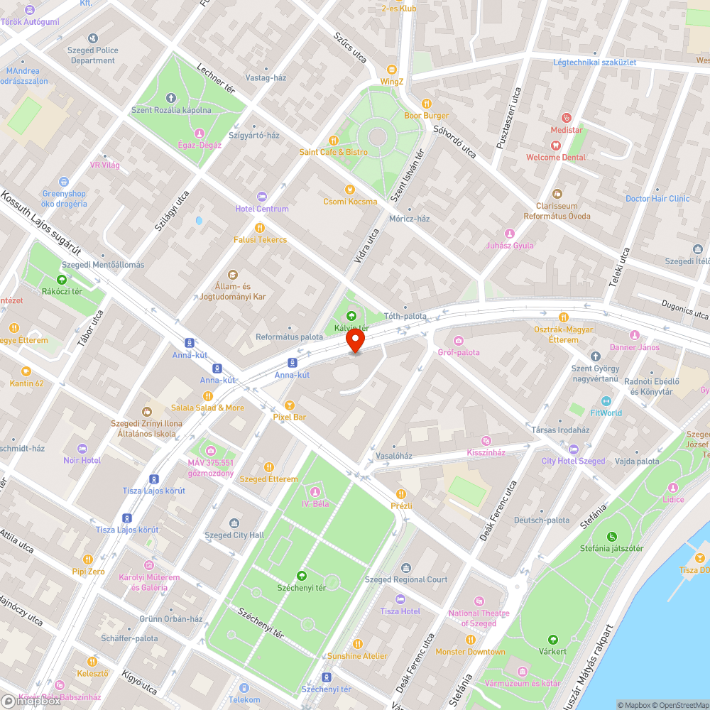 Anna Fürdő homlokzatán a díszkivilágítás nagy része nem működik bejelentés helye