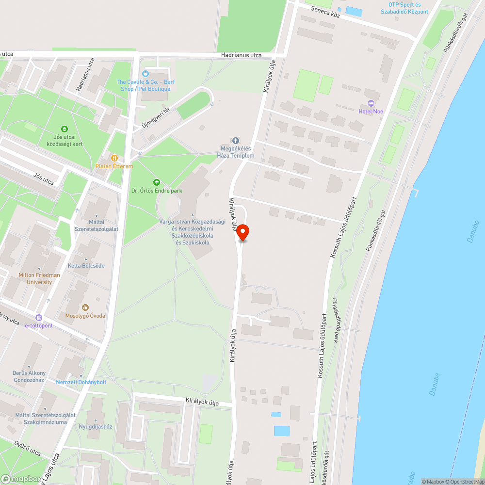 Megdőlt tábla bejelentés helye