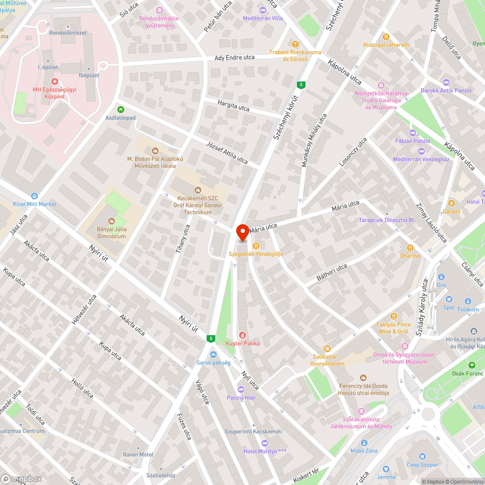 Eldugult esővíz elvezető bejelentés helye