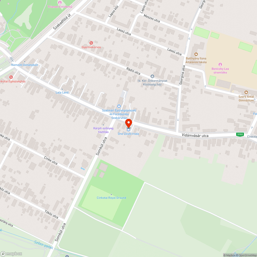 Akadály a járdán bejelentés helye