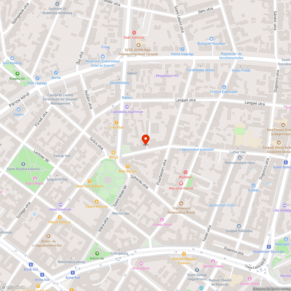 Kátyú bejelentés helye