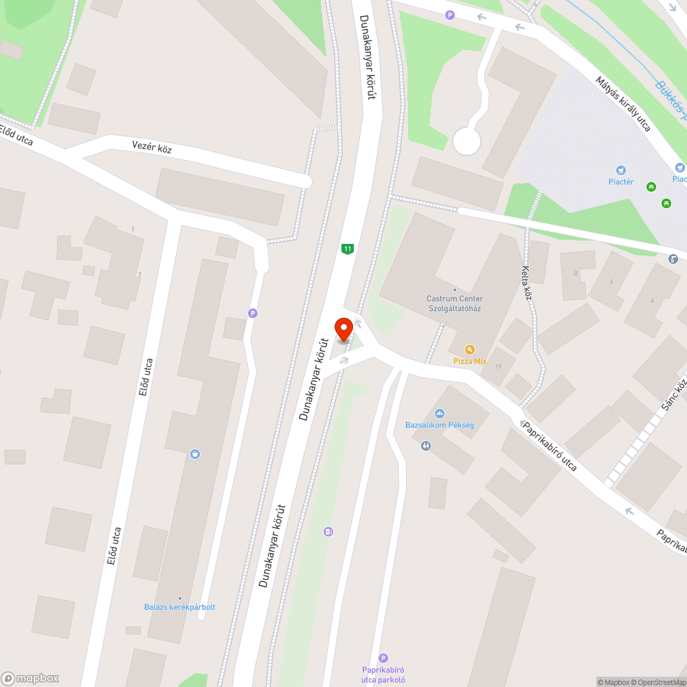 Baleseti gócpont bejelentés helye