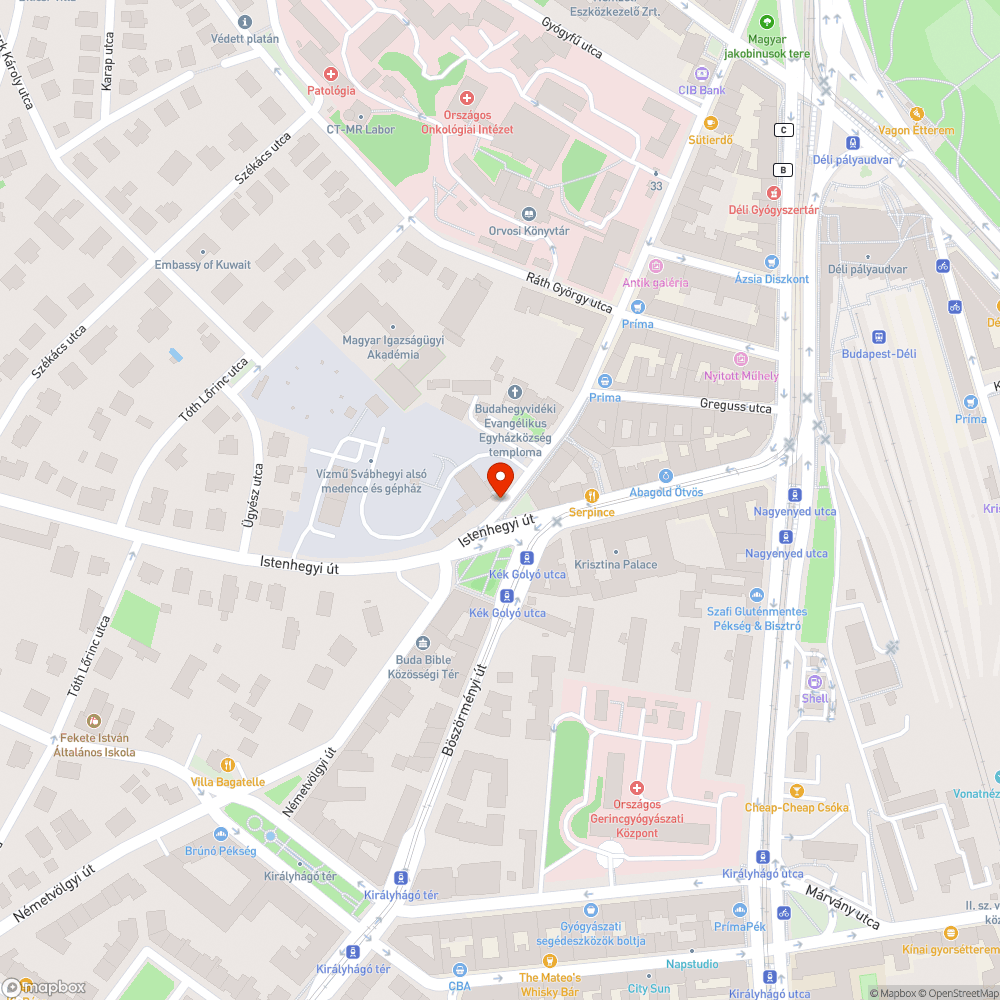 Veszélyes olajfolt az úton bejelentés helye