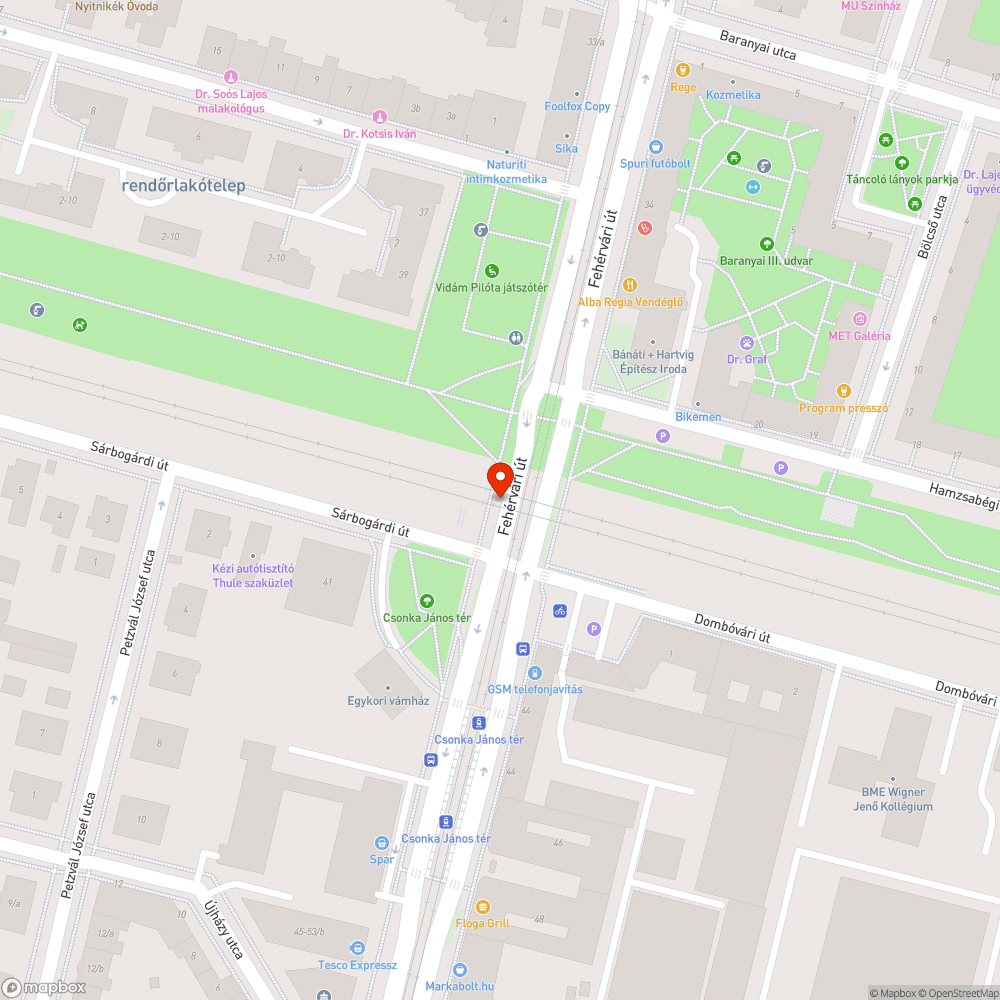 Szemét a híd alatt bejelentés helye