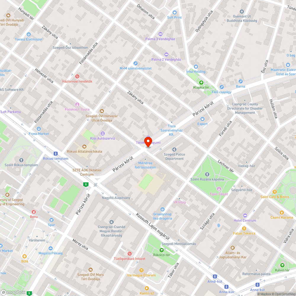 Felbukásveszélyes és kiöregedett fedlapok - Madách utca és Párizsi krt. sarka bejelentés helye