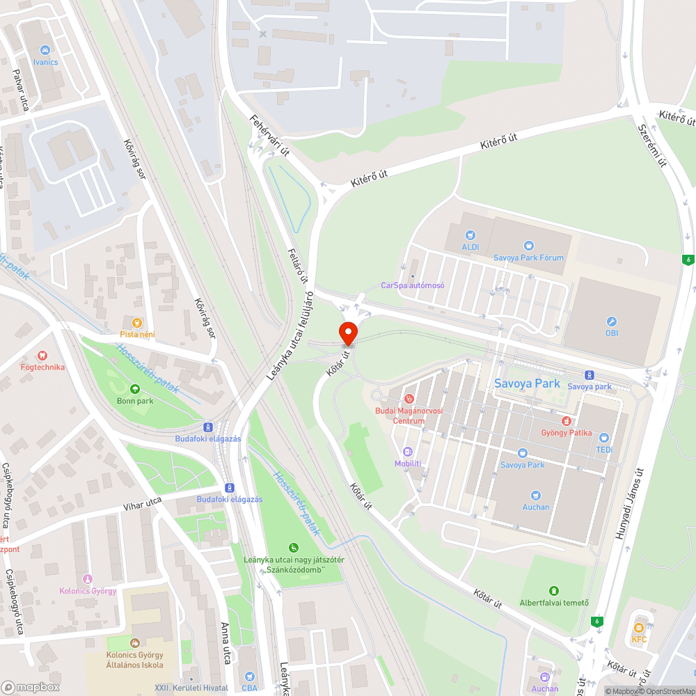 Több úthiba bejelentés helye