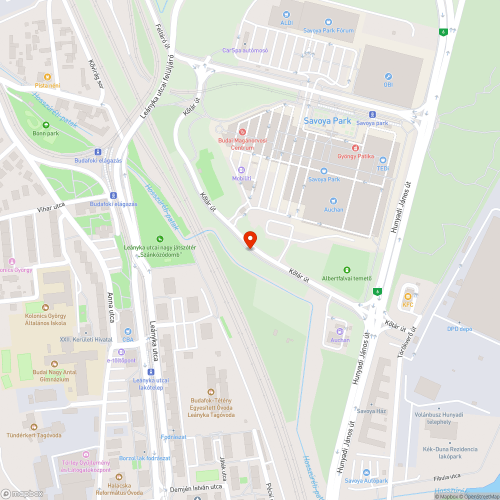 Gazos kerékpárút bejelentés helye