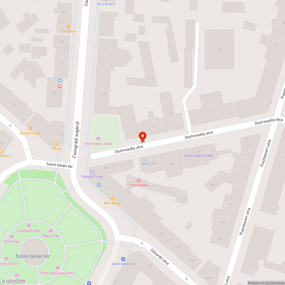 Balesetveszélyes, rozsdás vas rudak - Osztrovszky utca bejelentés helye