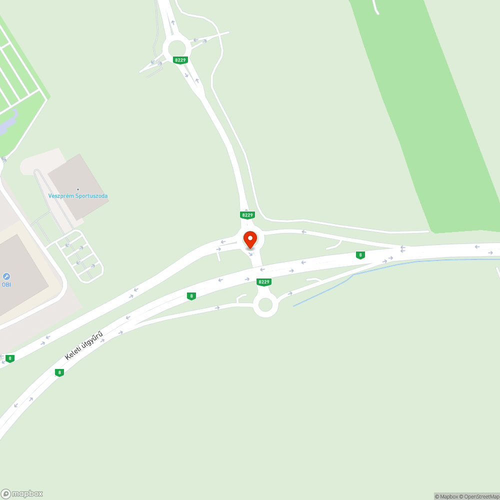 Veszélyes körforgalom Veszprémben bejelentés helye