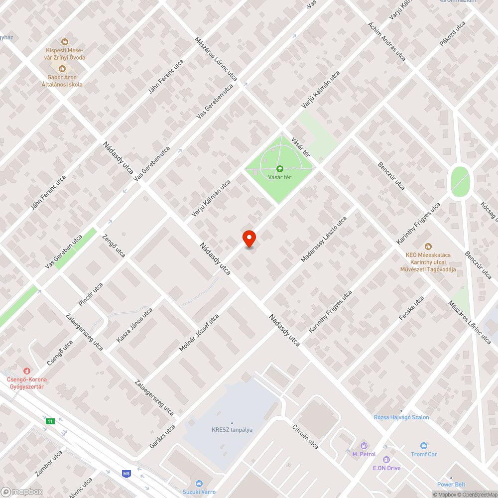 Hatalmas kátyú a Pákozd utcában bejelentés helye