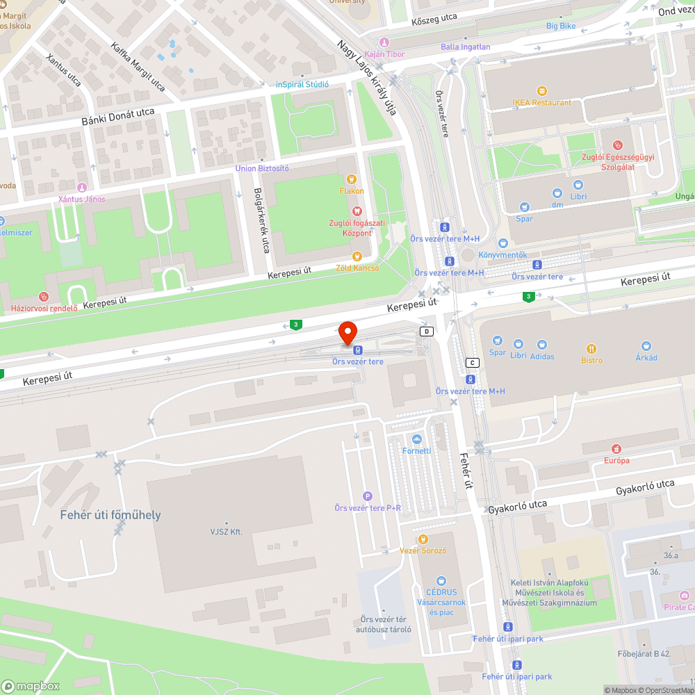 Beázó perontető bejelentés helye