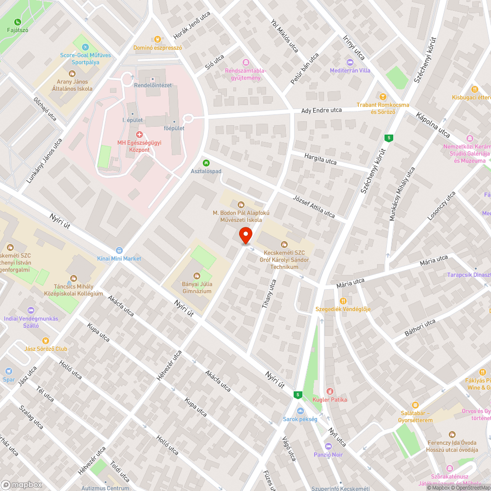 Hiányzó tábla bejelentés helye