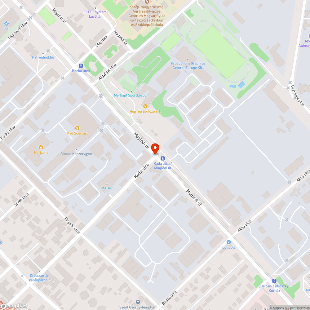 Eltört vasoszlop! bejelentés helye