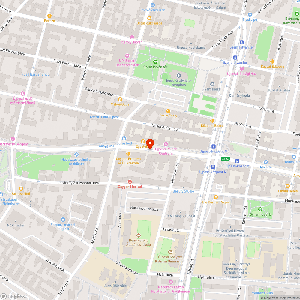 Dézsából hiányzó fa bejelentés helye