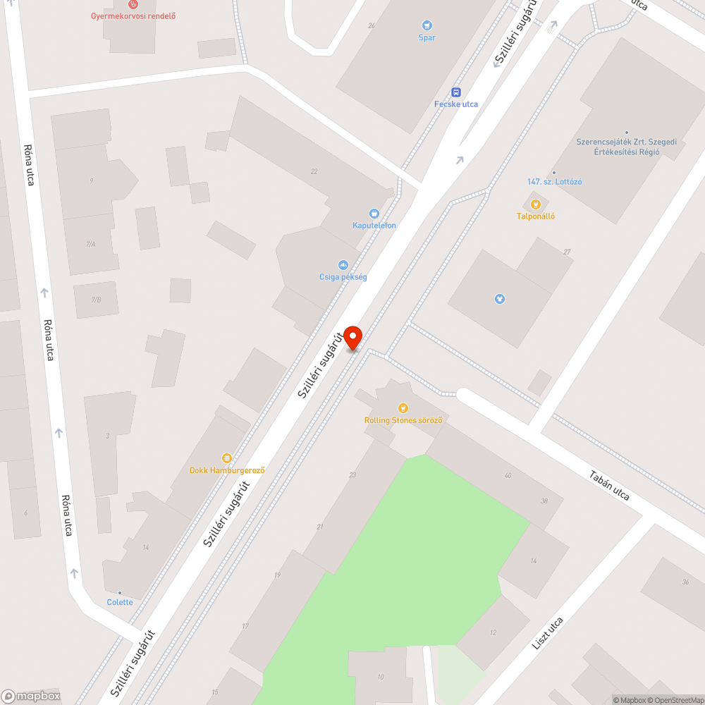 Megsüllyedt aszfalt a kerekpárúton 2.0 - Szilléri sgt. 25. bejelentés helye