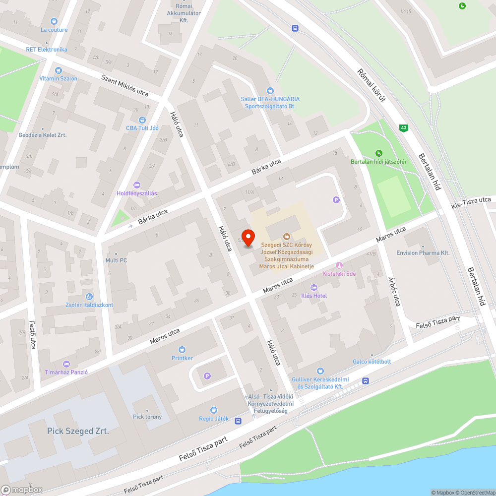 Kő a ház előtt. bejelentés helye