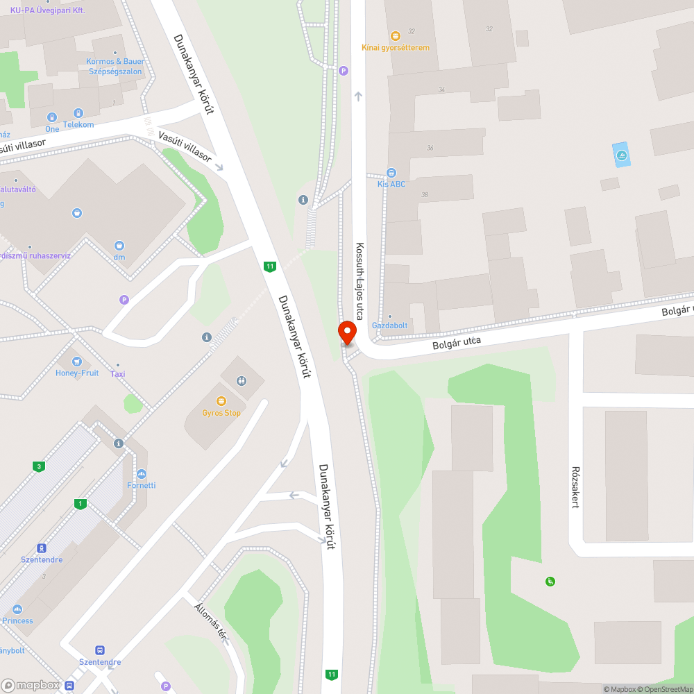 Graffitis fal bejelentés helye