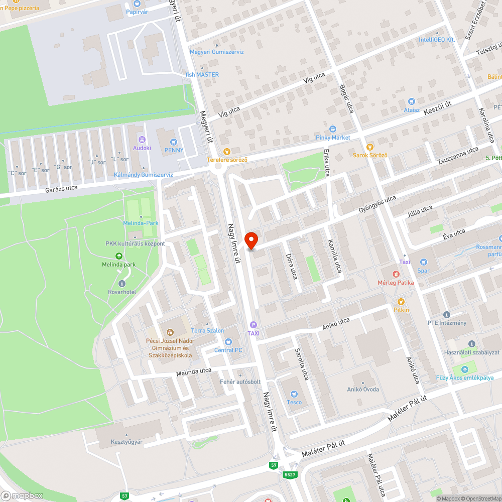 rossz állapotú gyalogos útszakasz bejelentés helye