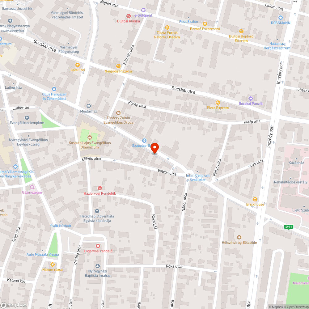 Csúszós kerékpárút bejelentés helye