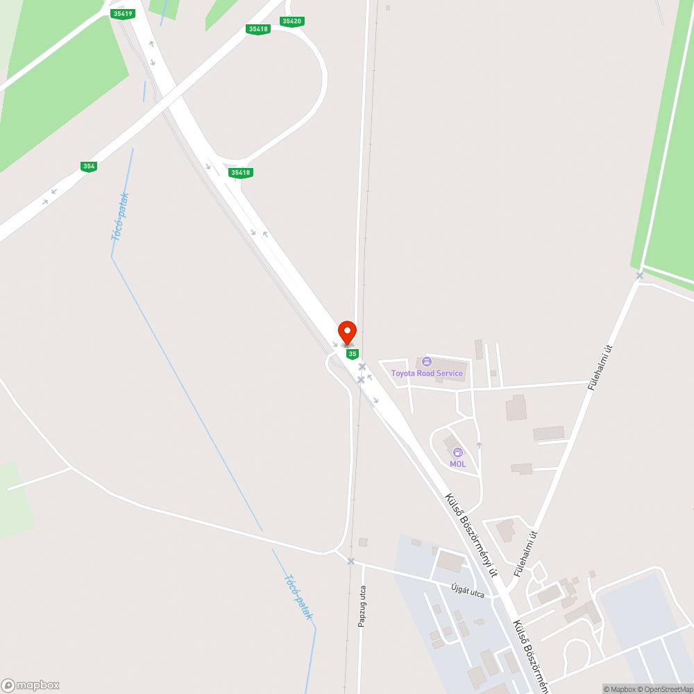 Elfordult lámptest bejelentés helye