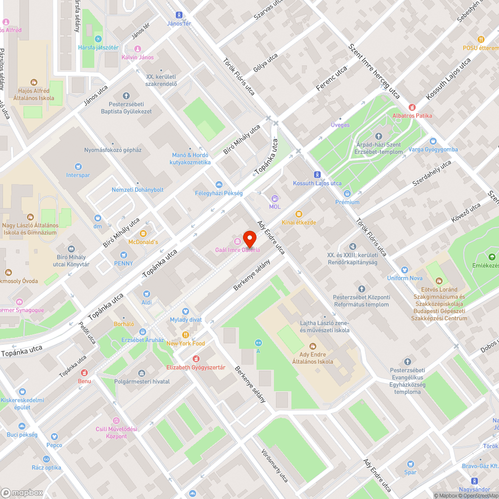 Kiégett lámpa bejelentés helye