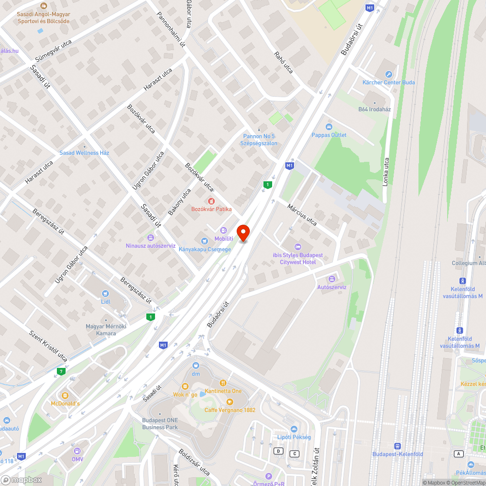 Szemét a Budaörsi út közepén bejelentés helye