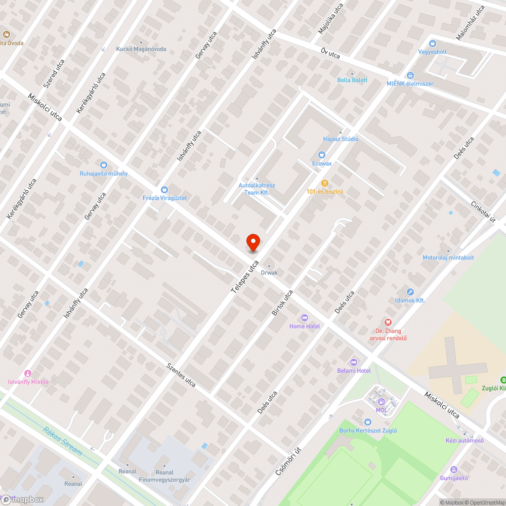 Lámpaváltás Miskolci utca, telepes sarkán. bejelentés helye