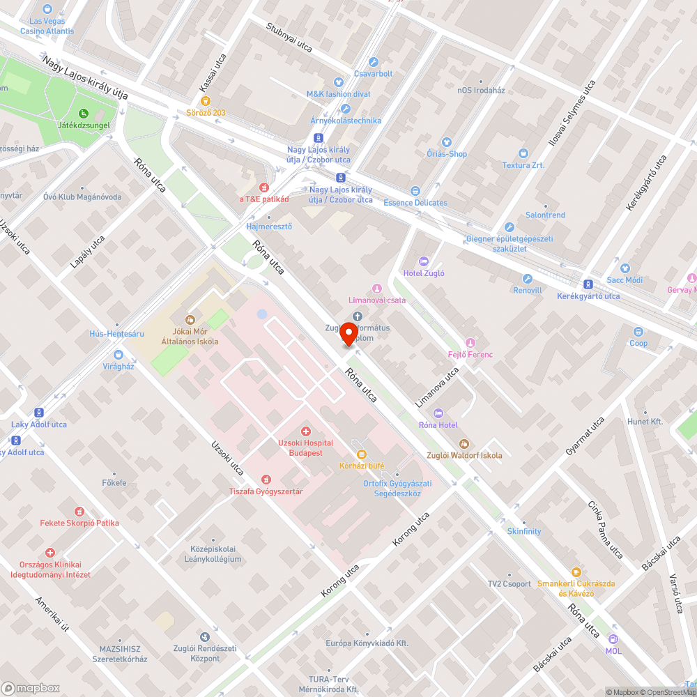 Magas szegélyek (Róna utca 195.) bejelentés helye