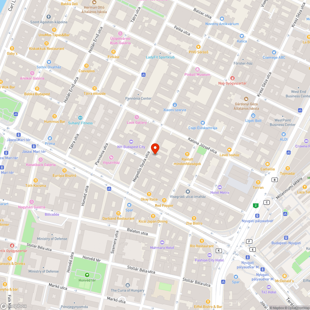 Felmart rész a járdán bejelentés helye