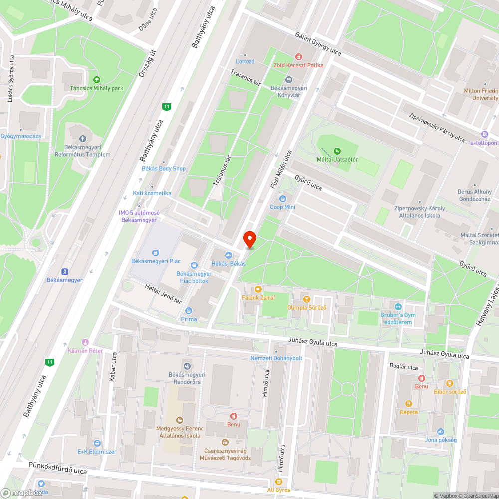 Leszakadt szemetes bejelentés helye