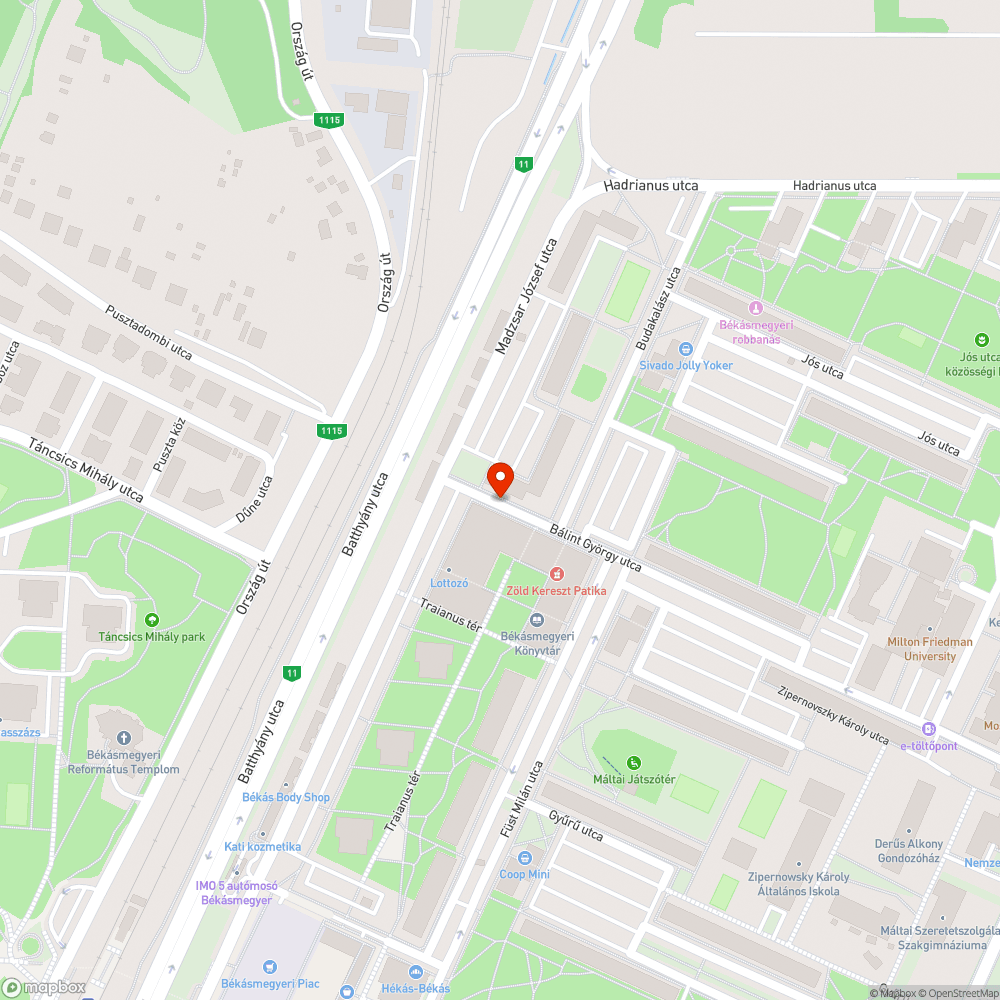 Megdőlt tábla bejelentés helye