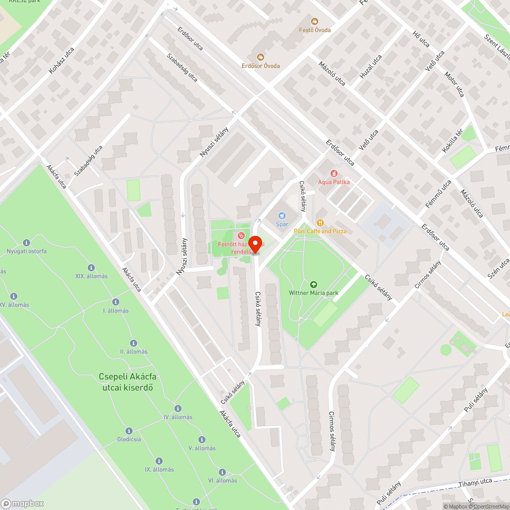 Eldugult víznyelő bejelentés helye