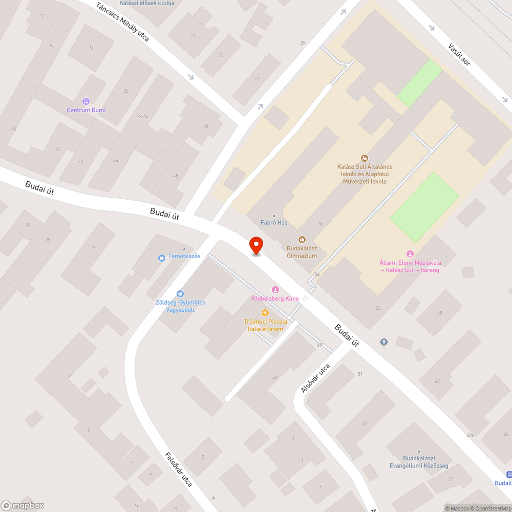 Jelzőlámpa bejelentés helye