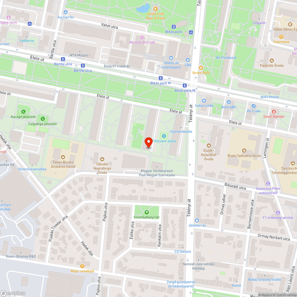 Kiszáradt fa bejelentés helye