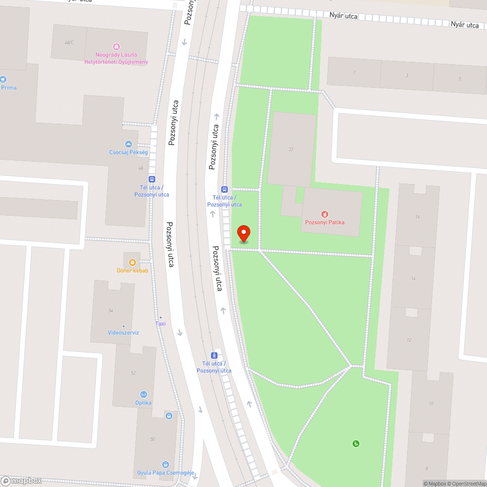 Eldugult esocsatorna bejelentés helye