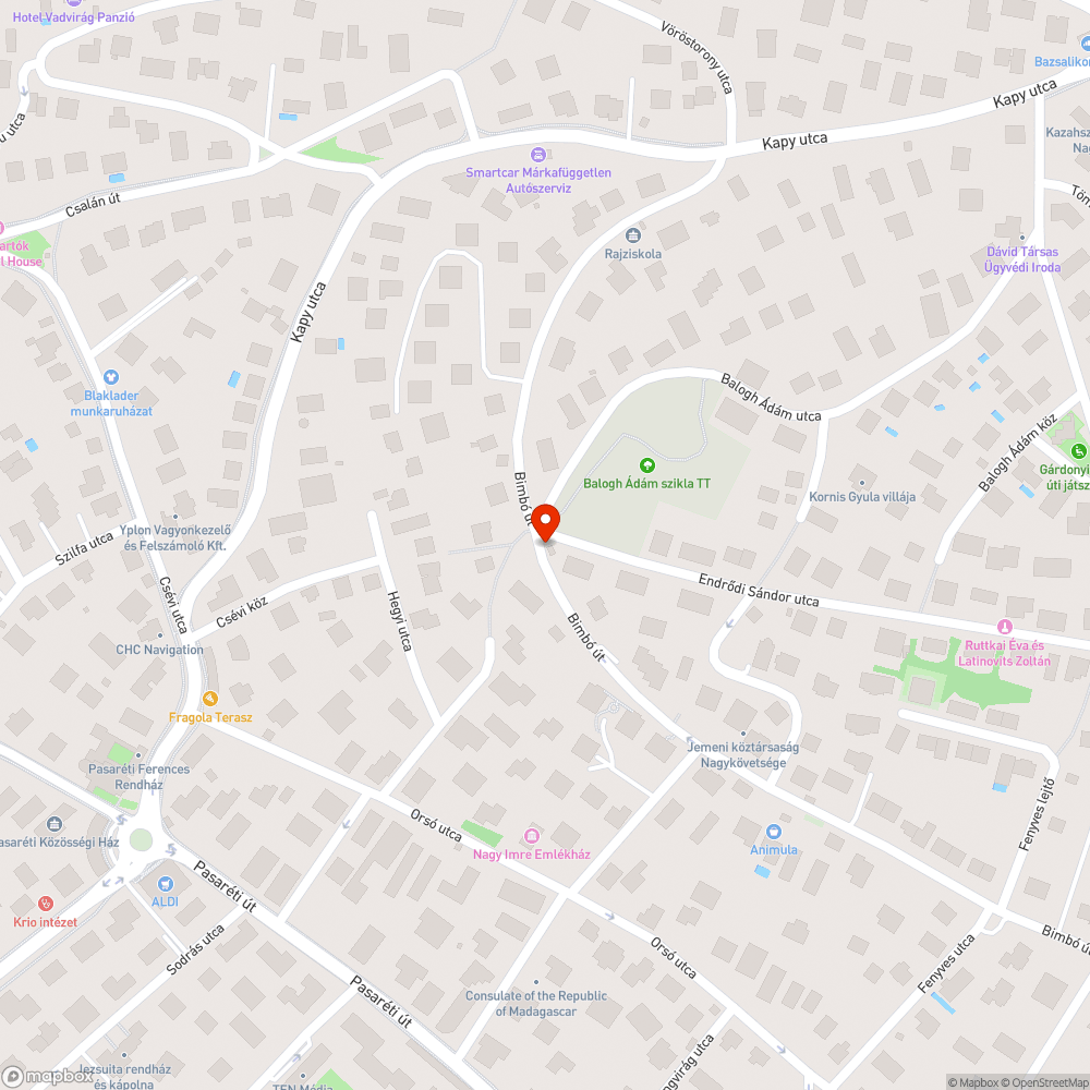 Koszos tábla bejelentés helye