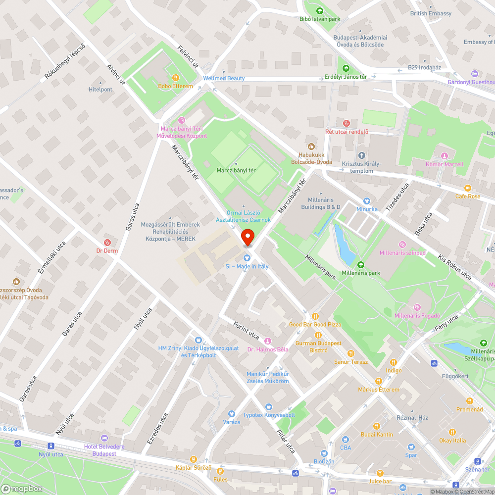 Avar bejelentés helye