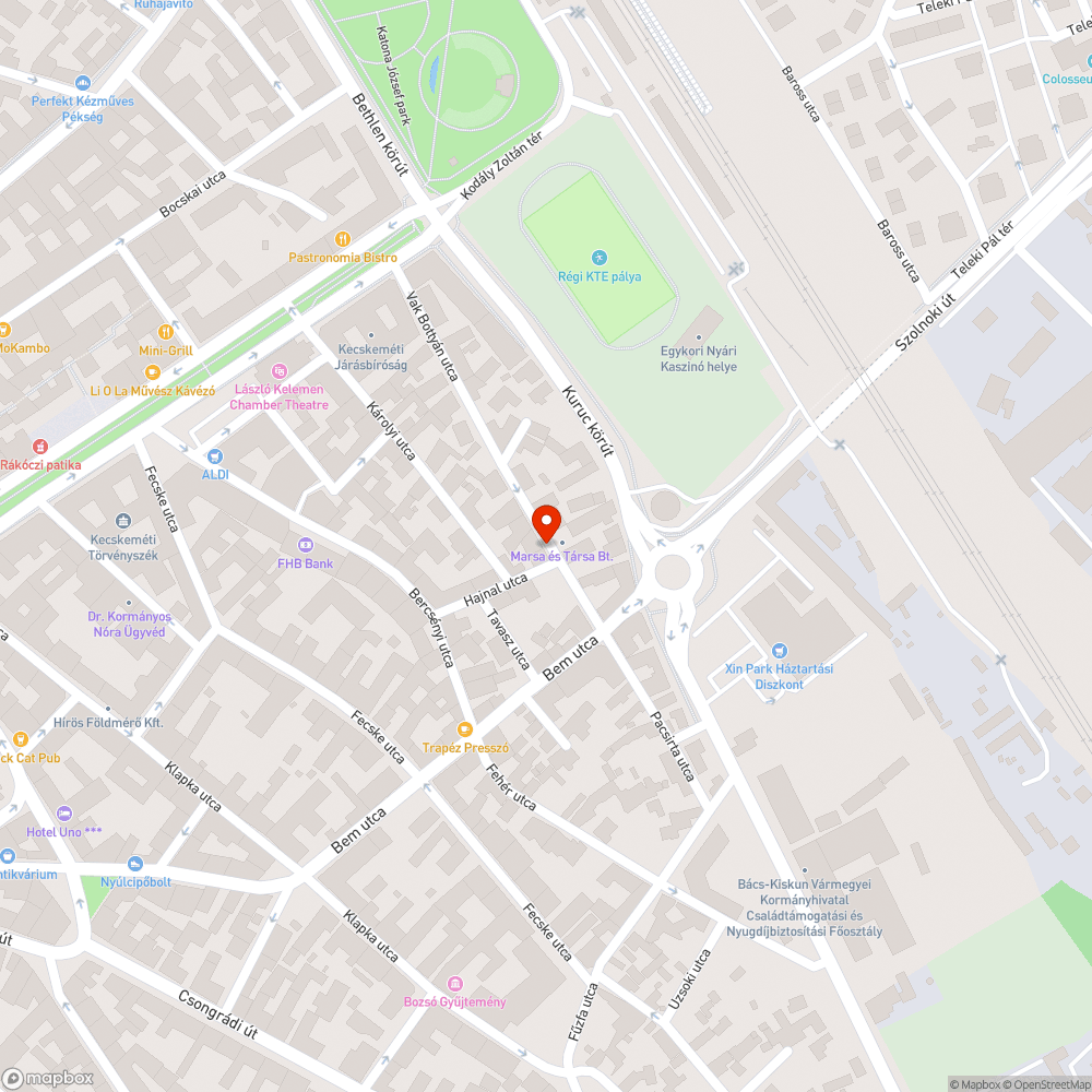 Hiányzó tábla bejelentés helye