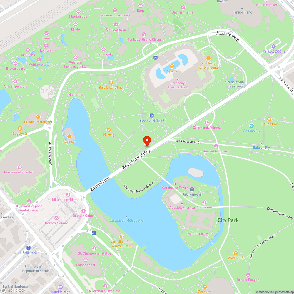 Parkoló bejelentés helye