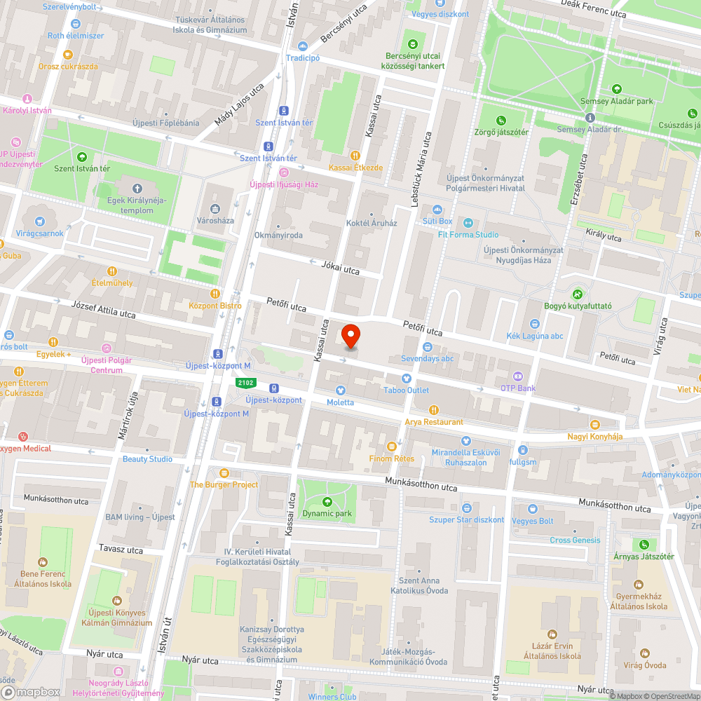 Ingoványos utca bejelentés helye